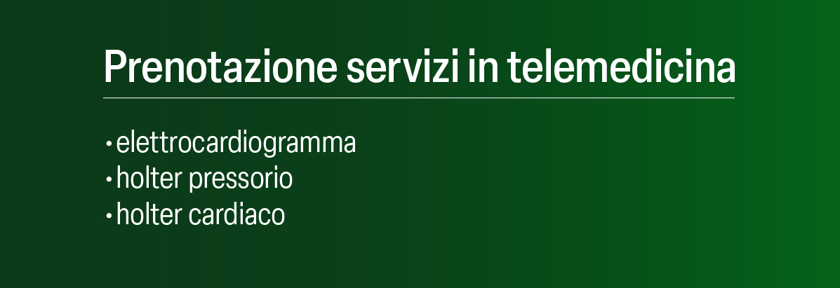 Banner prenotazione servizi di telemedicina